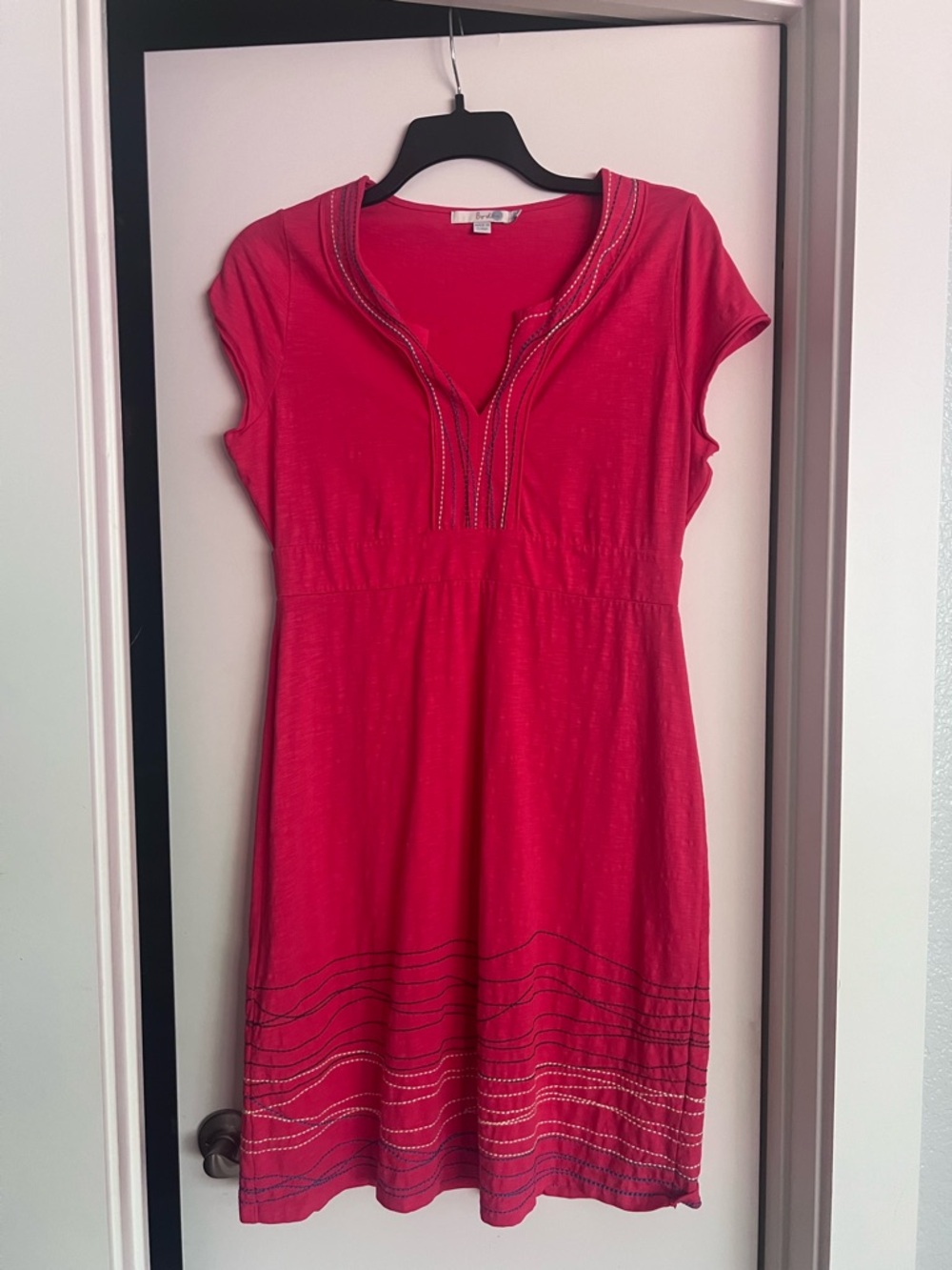 Boden Slub Cotton Shift Dress